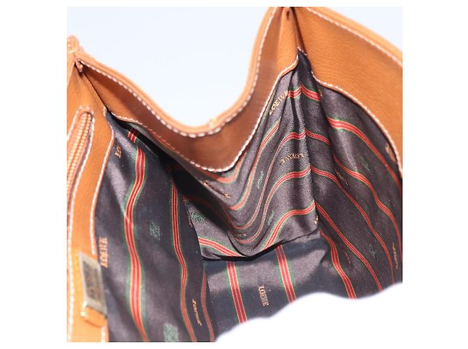 Borsa a mano LOEWE Velazquez in pelle marrone e oro - vista 19