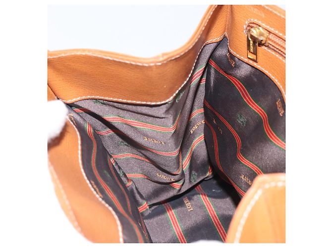 Borsa a mano LOEWE Velazquez in pelle marrone e oro - vista 20