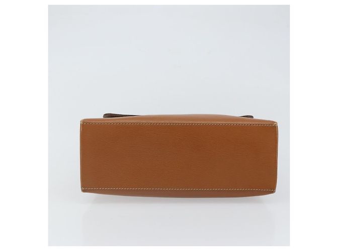 Borsa a mano LOEWE Velazquez in pelle marrone e oro - vista 5