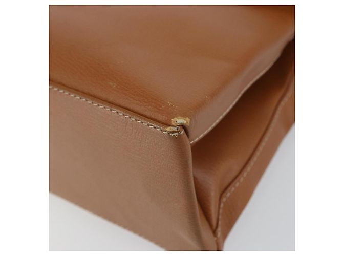 Borsa a mano LOEWE Velazquez in pelle marrone e oro - vista 9