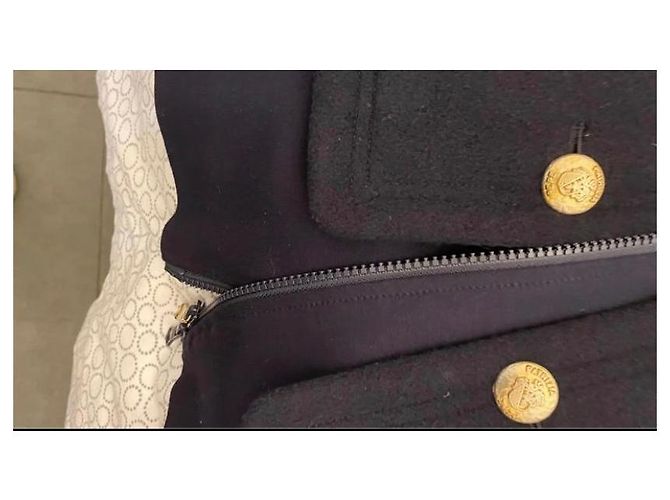 Patrizia Pepe Blue Double-Breasted Short Coat - view 5