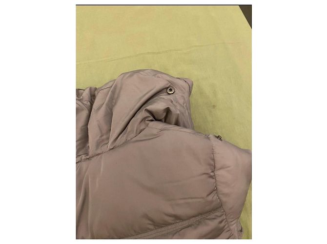 Autre Marque Dixie Casaco de Penas Longo Cinza com Capuz - vista 8