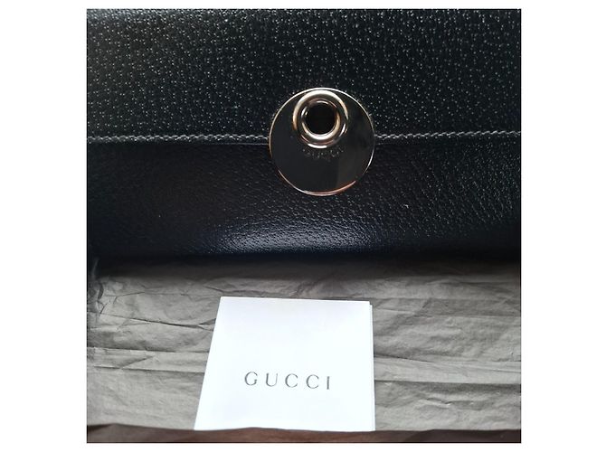Portafoglio Gucci in pelle nera - vista 18