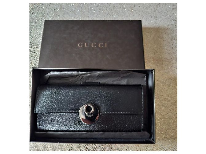 Portafoglio Gucci in pelle nera - vista 19