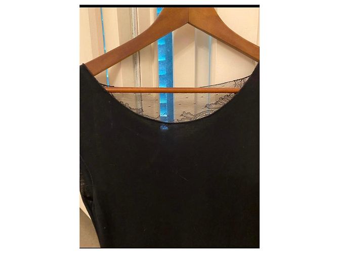 Abito Patrizia Pepe nero con pizzo e strass - vista 2