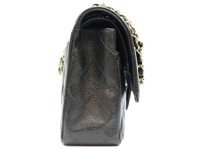 Timeless Borsa a tracolla Chanel in pelle caviar nera matelassé - vista 4