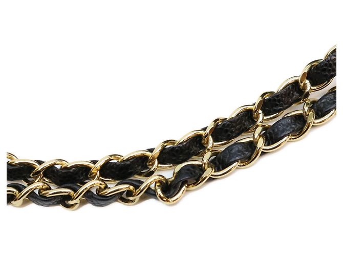 Timeless Borsa a tracolla Chanel in pelle caviar nera matelassé - vista 7