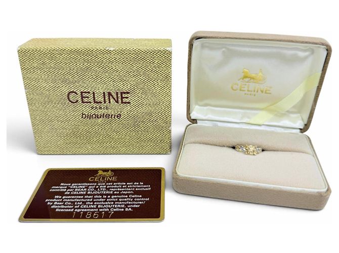 Céline Bague Celine Vintage 750 PT900 Macadam - vue 2