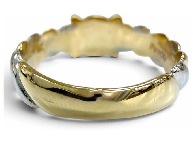 Céline Bague Celine Vintage 750 PT900 Macadam - vue 4