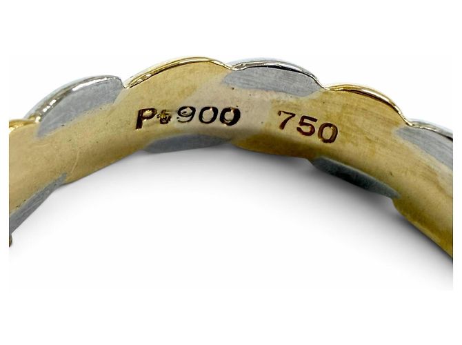 Céline Bague Celine Vintage 750 PT900 Macadam - vue 6