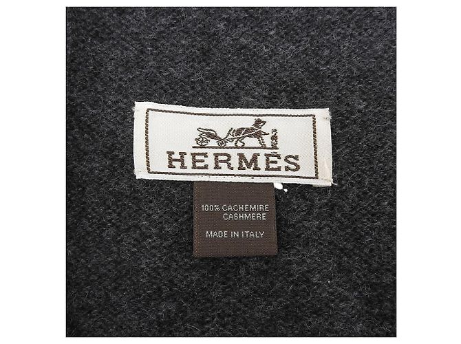 Hermès Stole HERMES 100% Cachemire en maille torsadée - vue 7