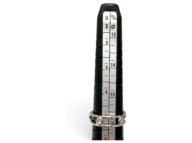 Autre Marque Anello Tiffany & Co. Elsa Peretti Platinum 950 Double Wire con 5 diamanti - vista 8