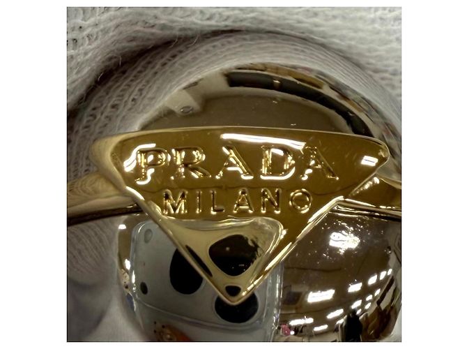 Prada Triangle Logo Kugelohrringe - Ansicht 6