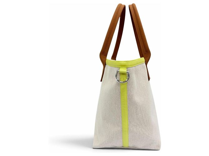 Hermès Borsa Tote Hermes Petit H So Canvas Leather - vista 4