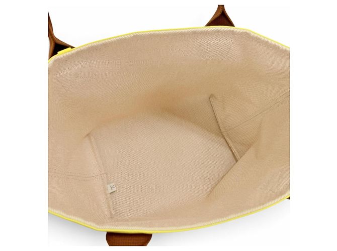 Hermès Borsa Tote Hermes Petit H So Canvas Leather - vista 6