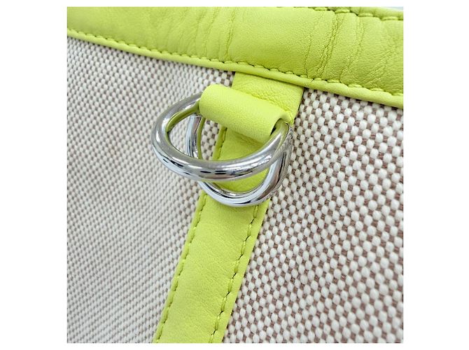 Hermès Borsa Tote Hermes Petit H So Canvas Leather - vista 9
