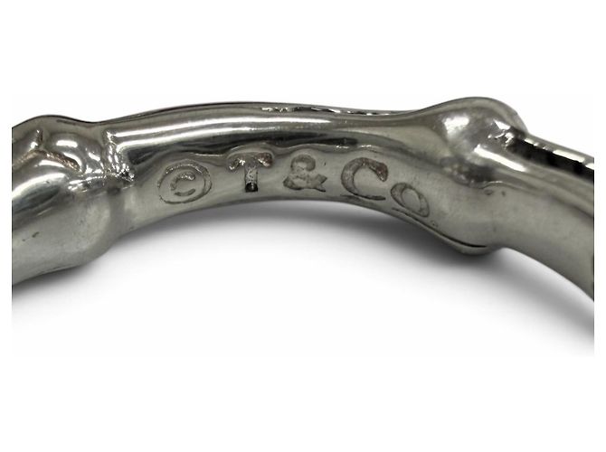 Autre Marque Anello a fascia in argento Vintage Bamboo di Tiffany & Co. - vista 4