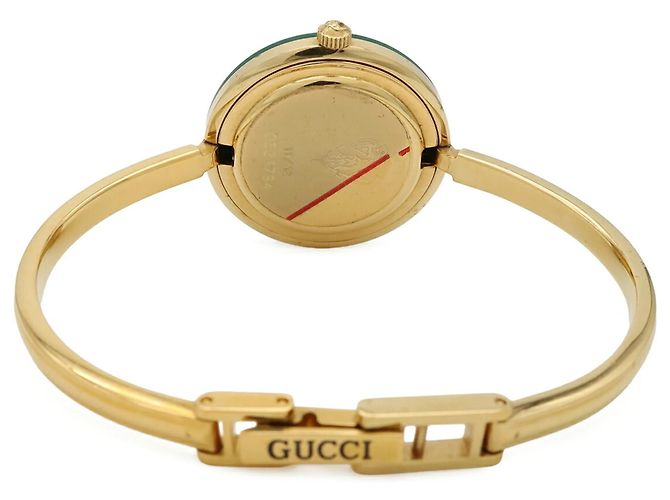 Orologio da donna GUCCI Change Bezel Quadrante Bianco Placcato Oro - vista 7