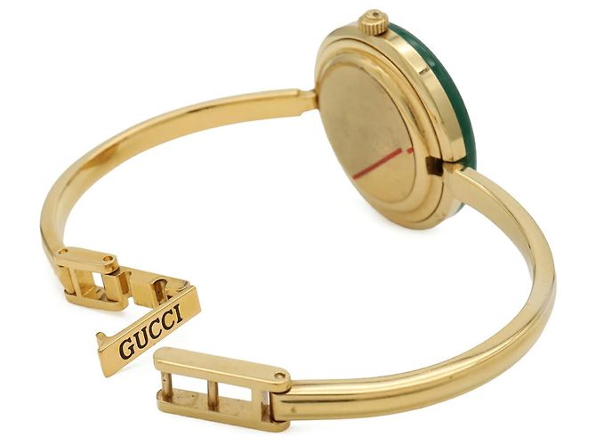 Orologio da donna GUCCI Change Bezel Quadrante Bianco Placcato Oro - vista 8