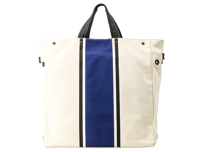 Bottega Veneta Wendbare Canvas Tote Schultertasche - Ansicht 2