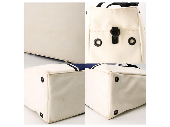 Bottega Veneta Wendbare Canvas Tote Schultertasche - Ansicht 7