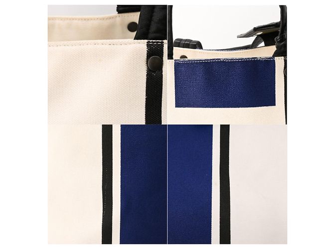 Bottega Veneta Wendbare Canvas Tote Schultertasche - Ansicht 8