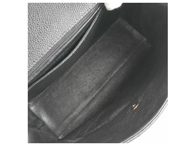 Borsa CHANEL Coco nera in pelle caviar - vista 10