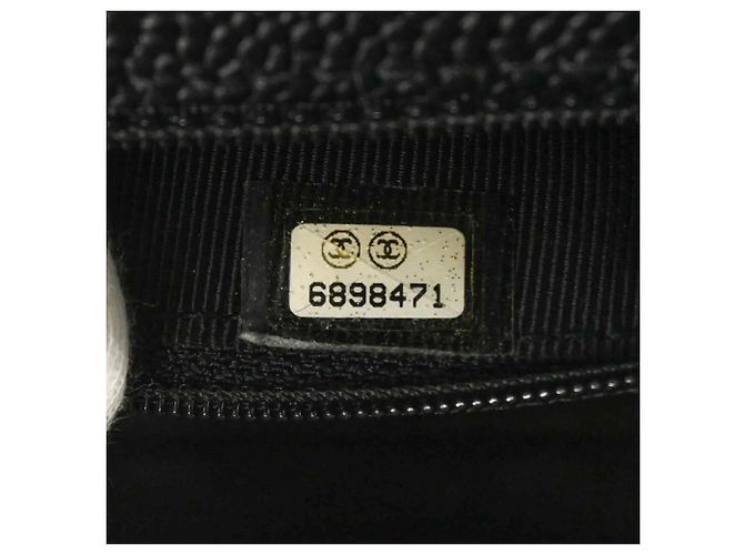 Borsa CHANEL Coco nera in pelle caviar - vista 12