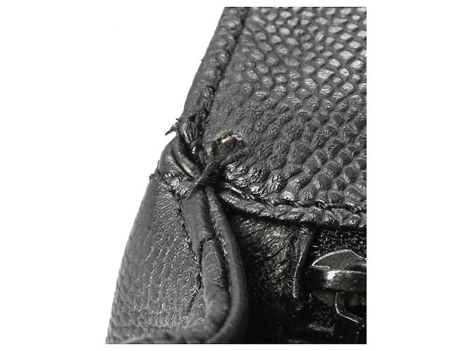 Borsa CHANEL Coco nera in pelle caviar - vista 13