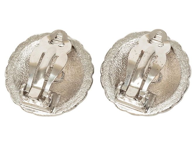 Chanel Coco Mark Vintage Runde Clip-Ohrringe - Ansicht 2