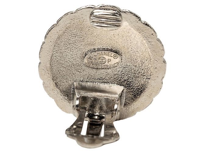 Chanel Coco Mark Vintage Runde Clip-Ohrringe - Ansicht 3