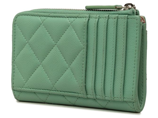 Chanel Coco Mark Matelassé L-shaped Zipper Fragment Case - view 2