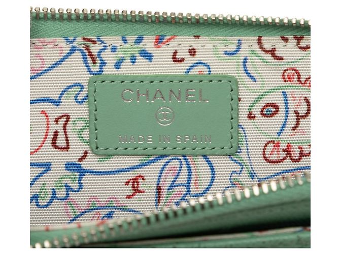 Chanel Coco Mark Matelassé L-shaped Zipper Fragment Case - view 5