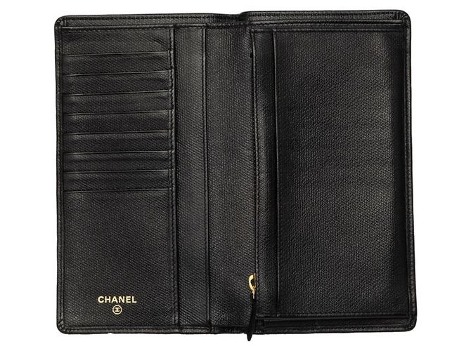Chanel Coco Mark Button Bi-fold Long Wallet - view 8