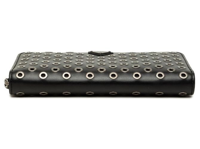 Cartera larga Prada de piel negra - vista 3