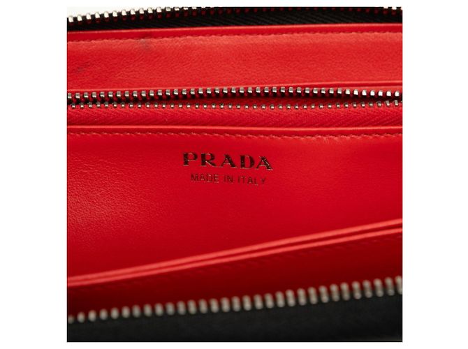 Cartera larga Prada de piel negra - vista 5