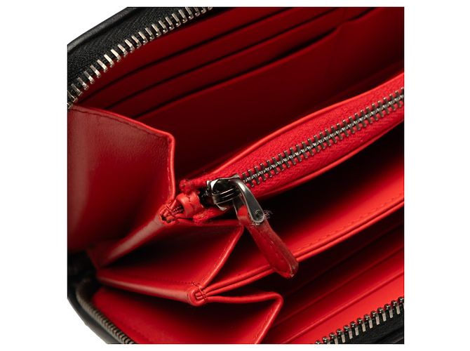 Cartera larga Prada de piel negra - vista 6