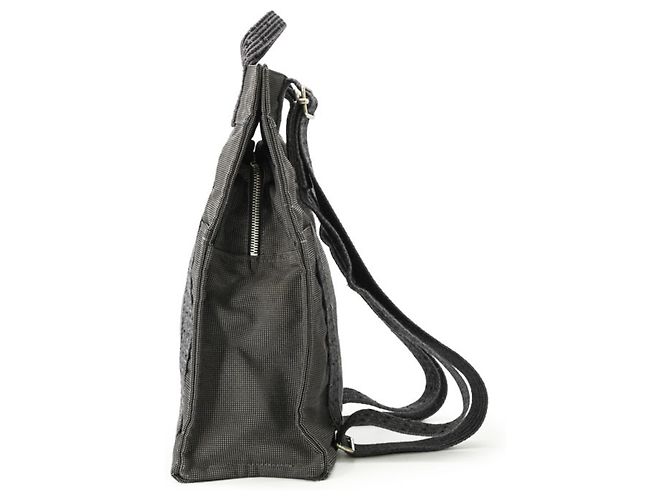 Hermès Hermes Herline Ad MM Nylon Canvas Tote Backpack - vista 3