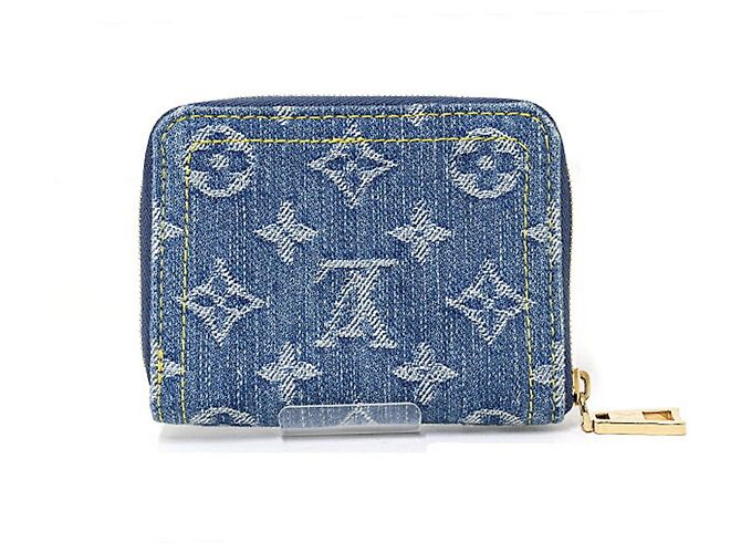 Portamonete Zippy in denim Monogram Louis Vuitton - vista 2