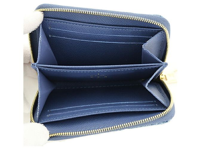 Portamonete Zippy in denim Monogram Louis Vuitton - vista 3