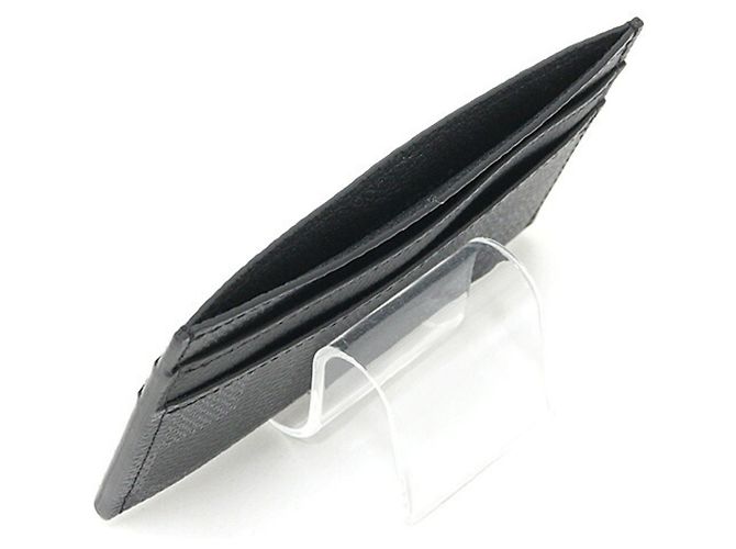 Portacarte Louis Vuitton in canvas nero - vista 4