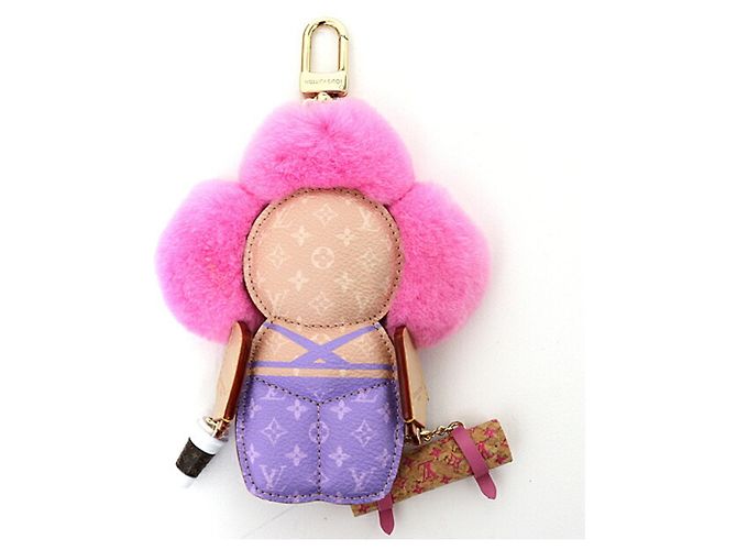 Vivienne Charm in pelliccia di visone Monogram Louis Vuitton - vista 2