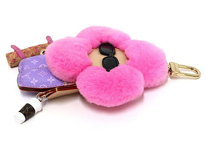 Vivienne Charm in pelliccia di visone Monogram Louis Vuitton - vista 4