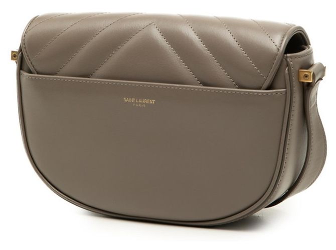 Autre Marque Borsa a tracolla in pelle grigia Saint Laurent - vista 2
