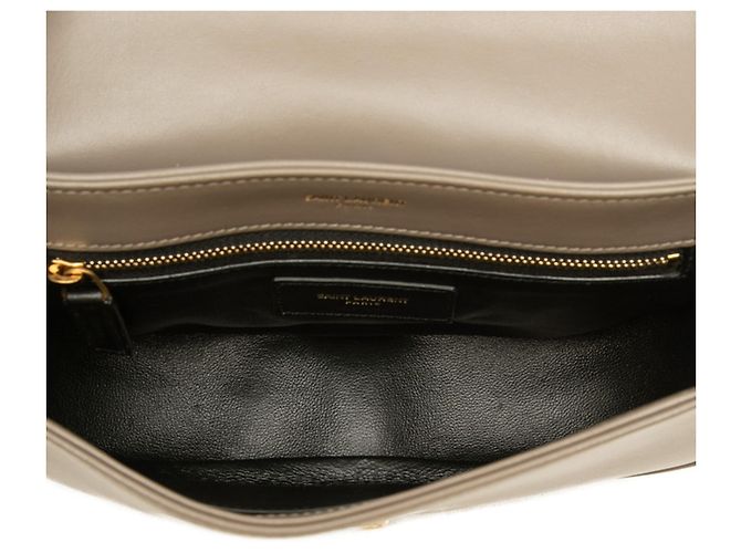Autre Marque Borsa a tracolla in pelle grigia Saint Laurent - vista 4