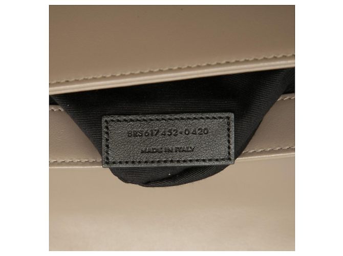 Autre Marque Borsa a tracolla in pelle grigia Saint Laurent - vista 6