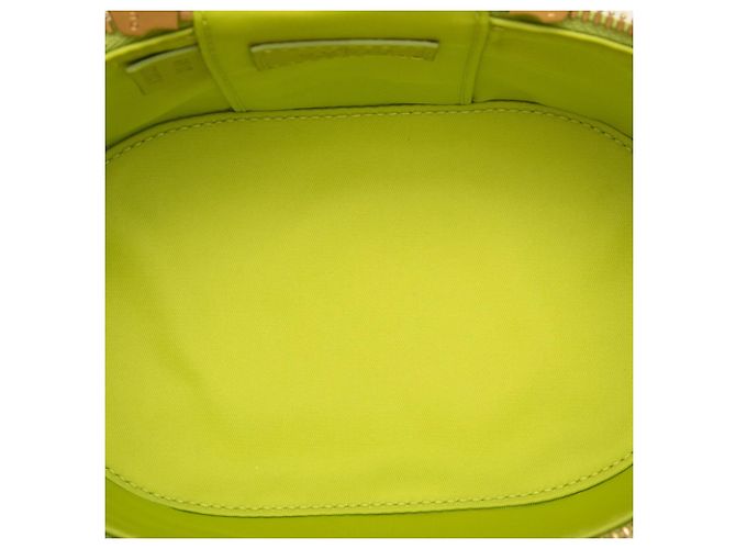 Borsa a mano Gucci Bamboo in pelle verde chiaro - vista 4