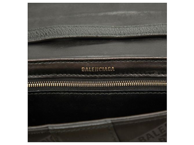 Everyday Borsa Balenciaga Shift Nera in Pelle e Nylon - vista 5