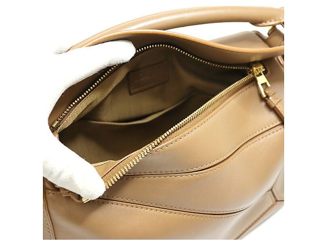Borsa Loewe Puzzle - Small Pelle di vitello Taupe - vista 2