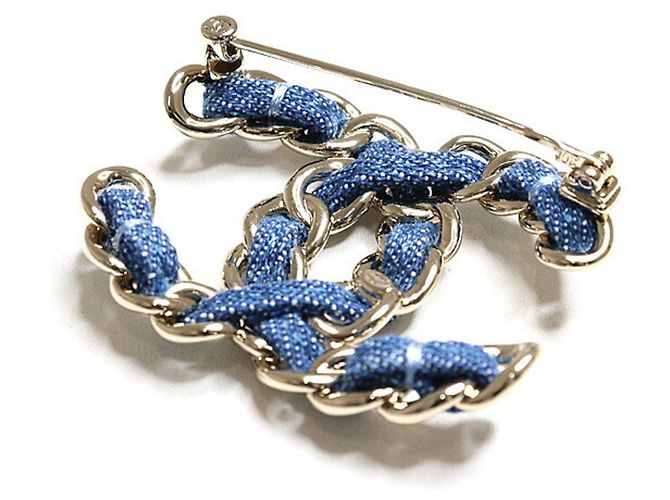 Spilla in denim Chanel Coco Mark - vista 2